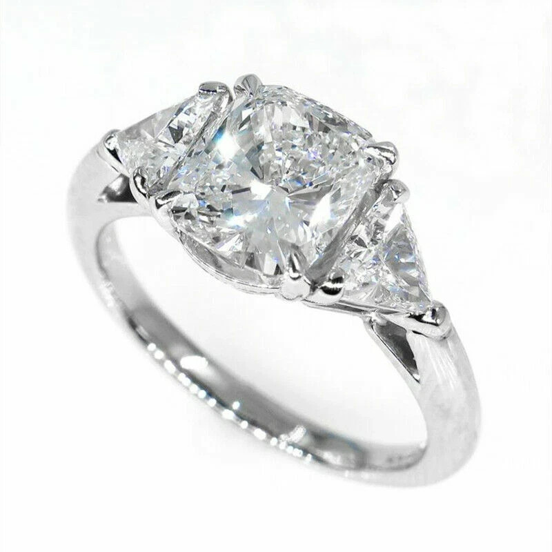 Gorgeous Gift 925 Silver Filled Ring Women Cubic Zircon Wedding Jewelry Sz 6-10