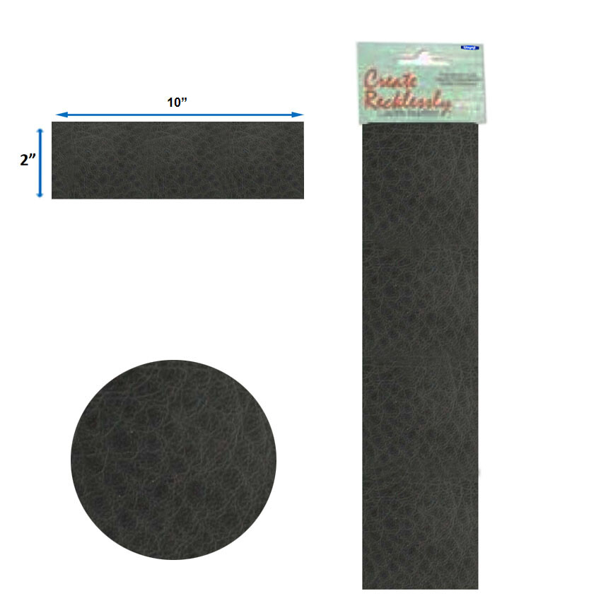 Leather 10” x 2” Strip, 1 Piece, Black For create Jewelry