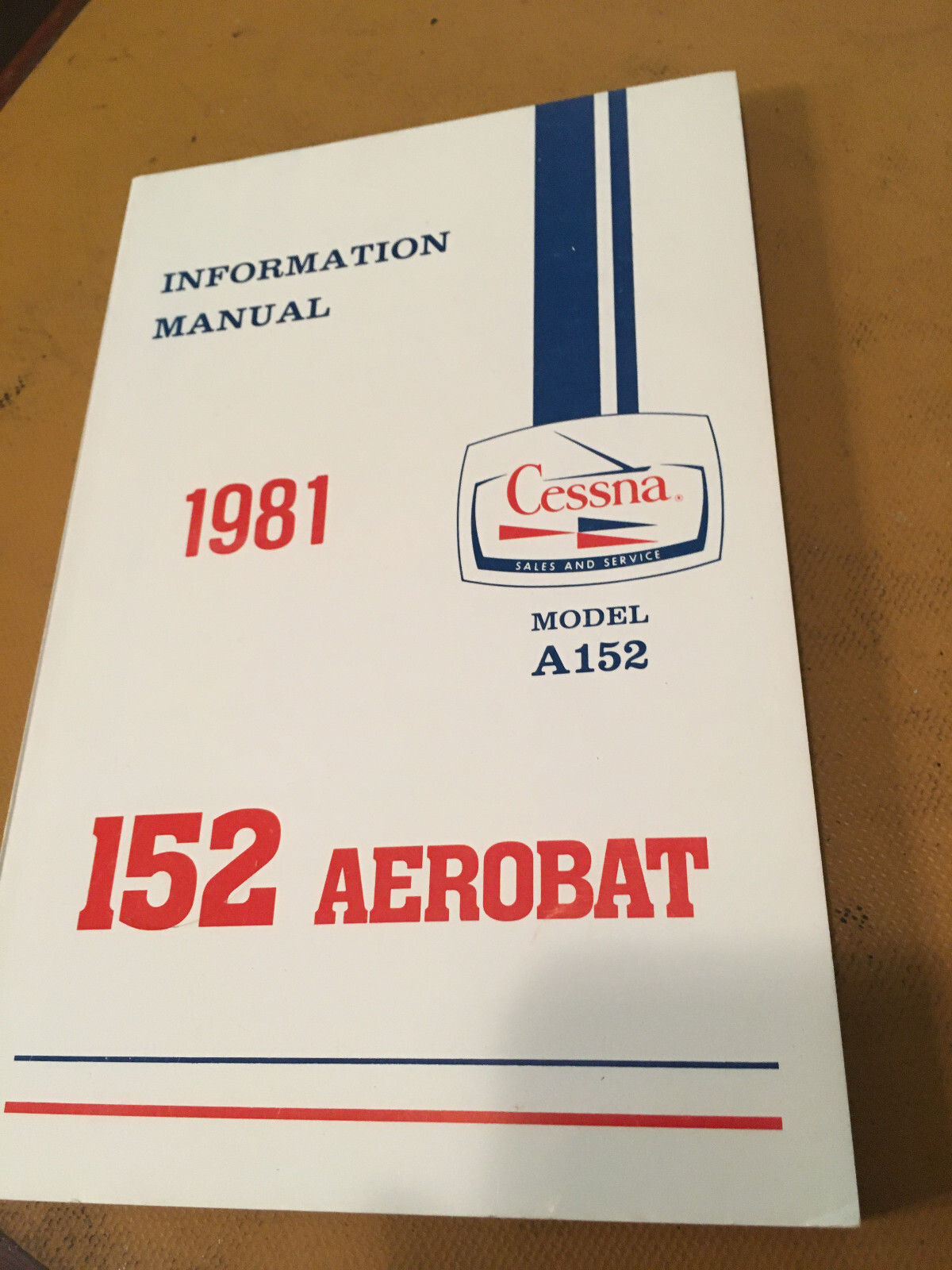 1981 Cessna 152 Aerobat A152 Pilot's Information Manual