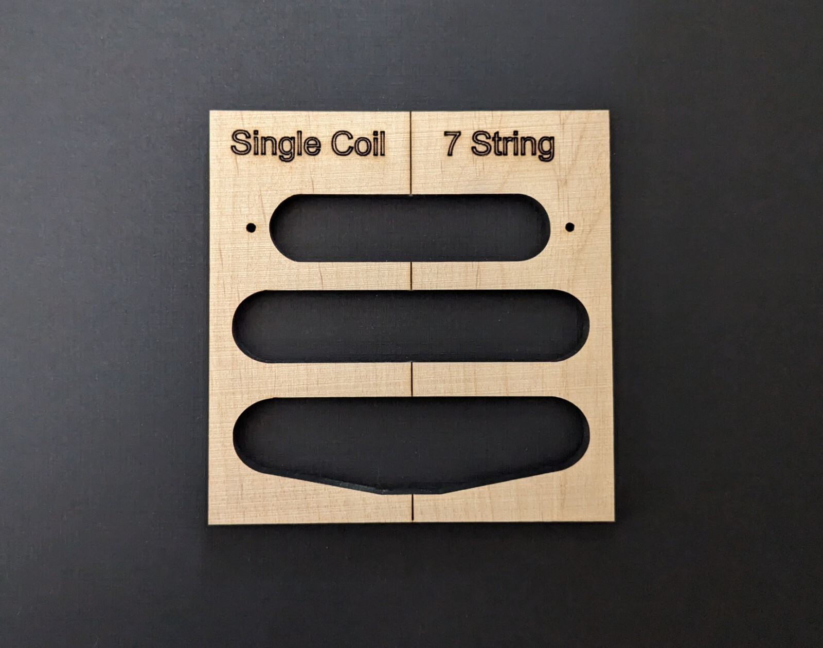 Single Coil Guitar Pick Up Routing Template (6, 7 or 8 string)