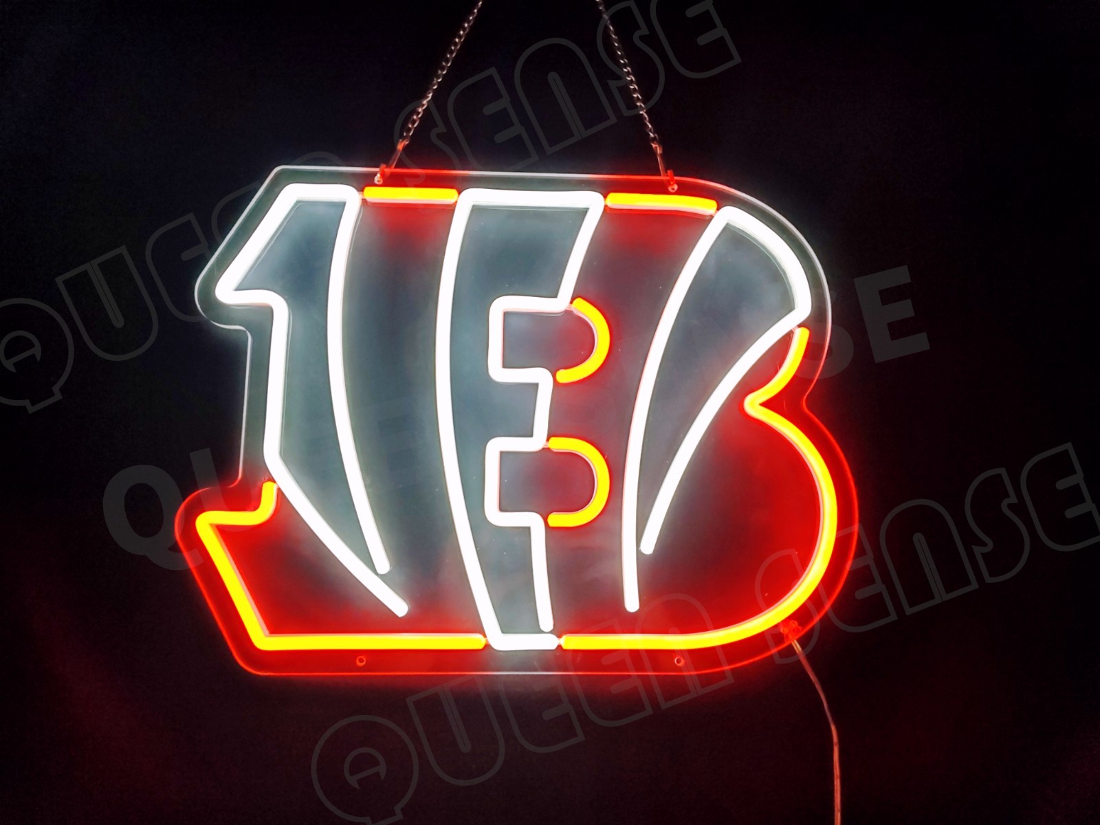 Cincinnati Bengals LED Neon Sign With Dimmer USB Powered Adjustable Light