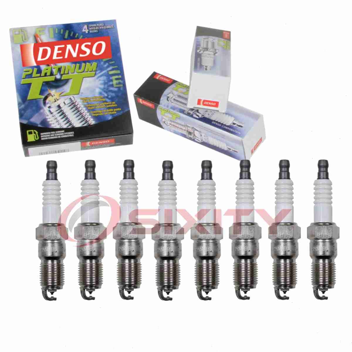 8 pc Denso Platinum TT Spark Plugs for 1996-2000 Chevrolet C2500 5.0L 5.7L rk