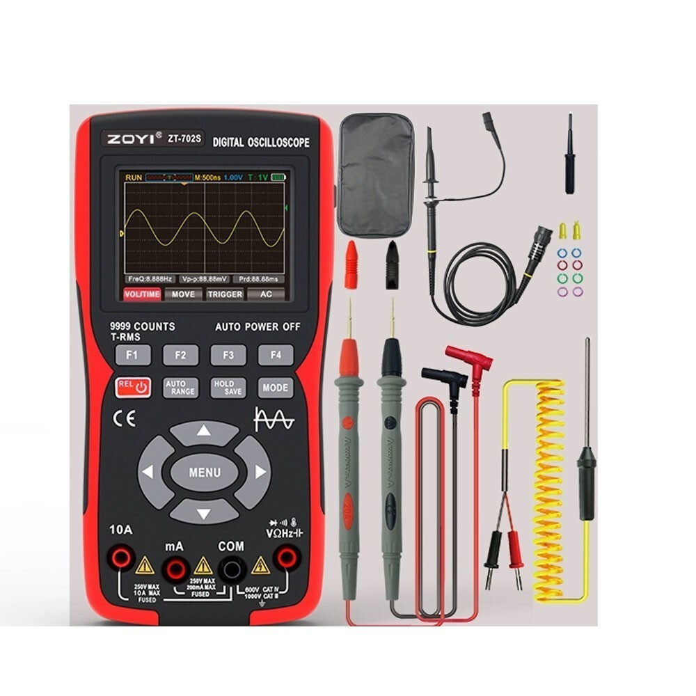 ZT-702S Portable Digital Oscillator Multimeter Automobile Repair Instrument