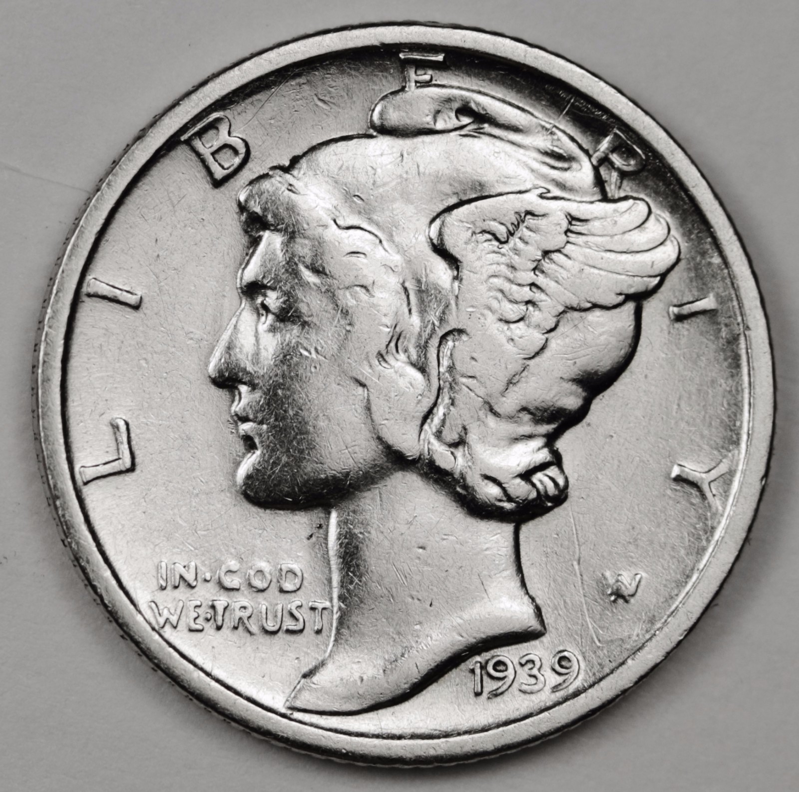 1939-s Mercury Head Dime.  High Grade.  100294  (Inventory B)
