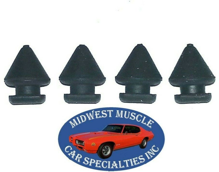 50-58 Ford Lincoln Mercury Glove Box Gas Tank Door Rubber Bumper Bumpers 4pcs CC