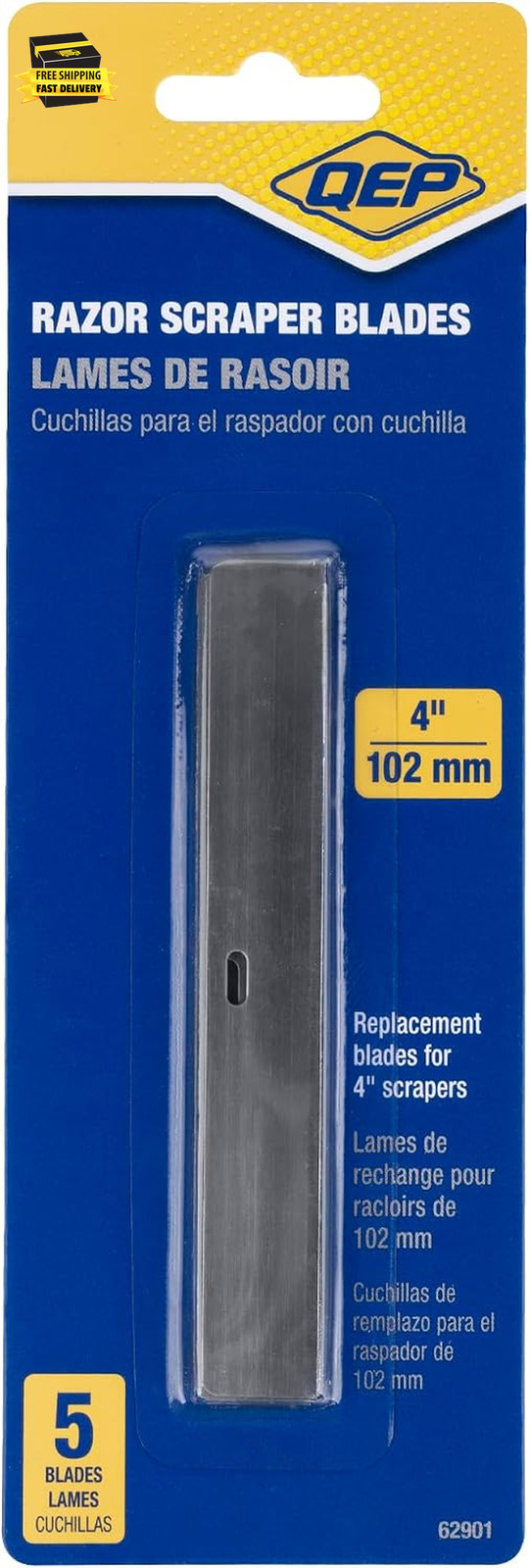 4" Razor Scraper Blades (5 Pack) ⭐️⭐️⭐️⭐️⭐️