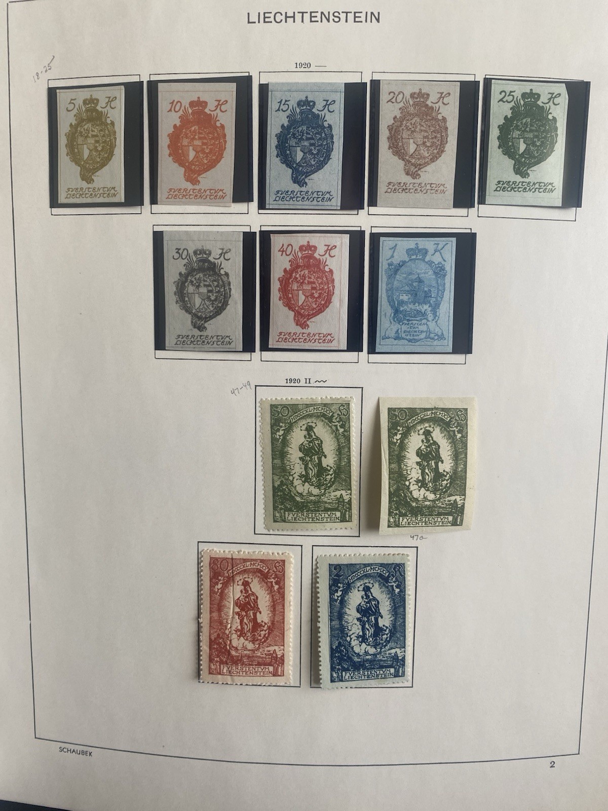 LIECHTENSTEIN 1912-2006 Amazing Stamp Collection Hinged/Mounted Schaubek Album