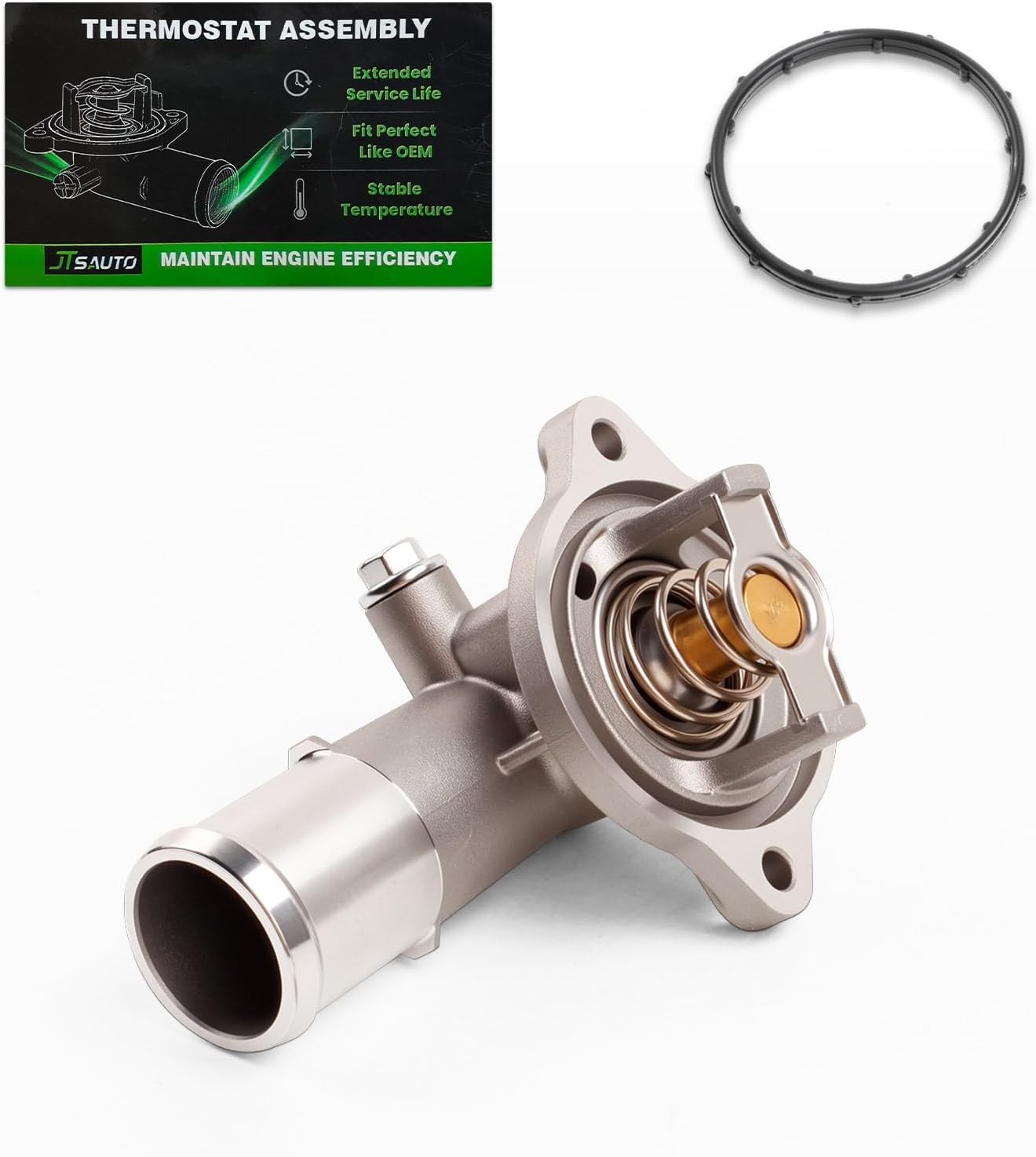 New Upgrade 902-852 Aluminium Engine Coolant Thermostat Housing Assembly Compati