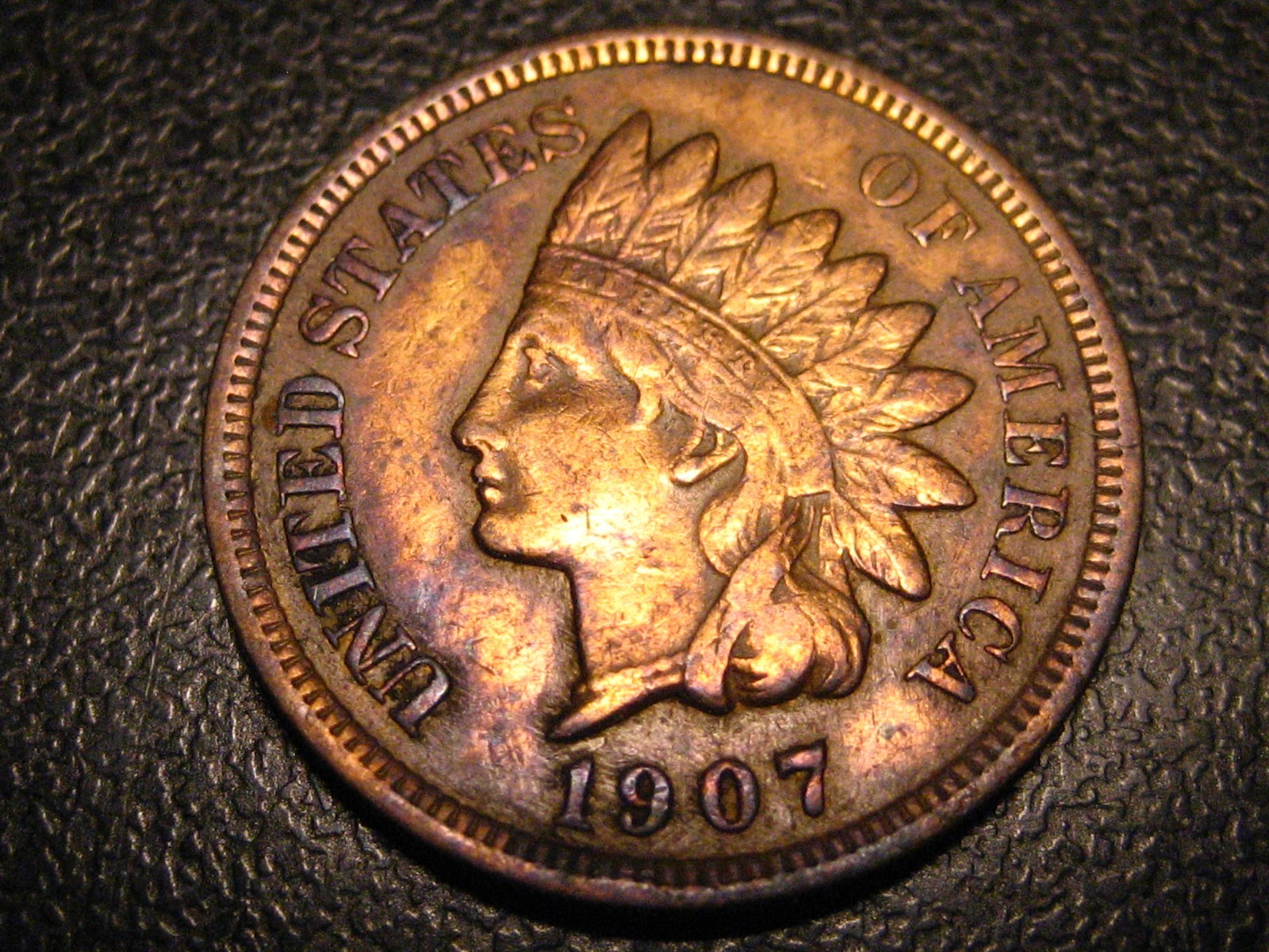 1907  Indian Head Cent XF #4