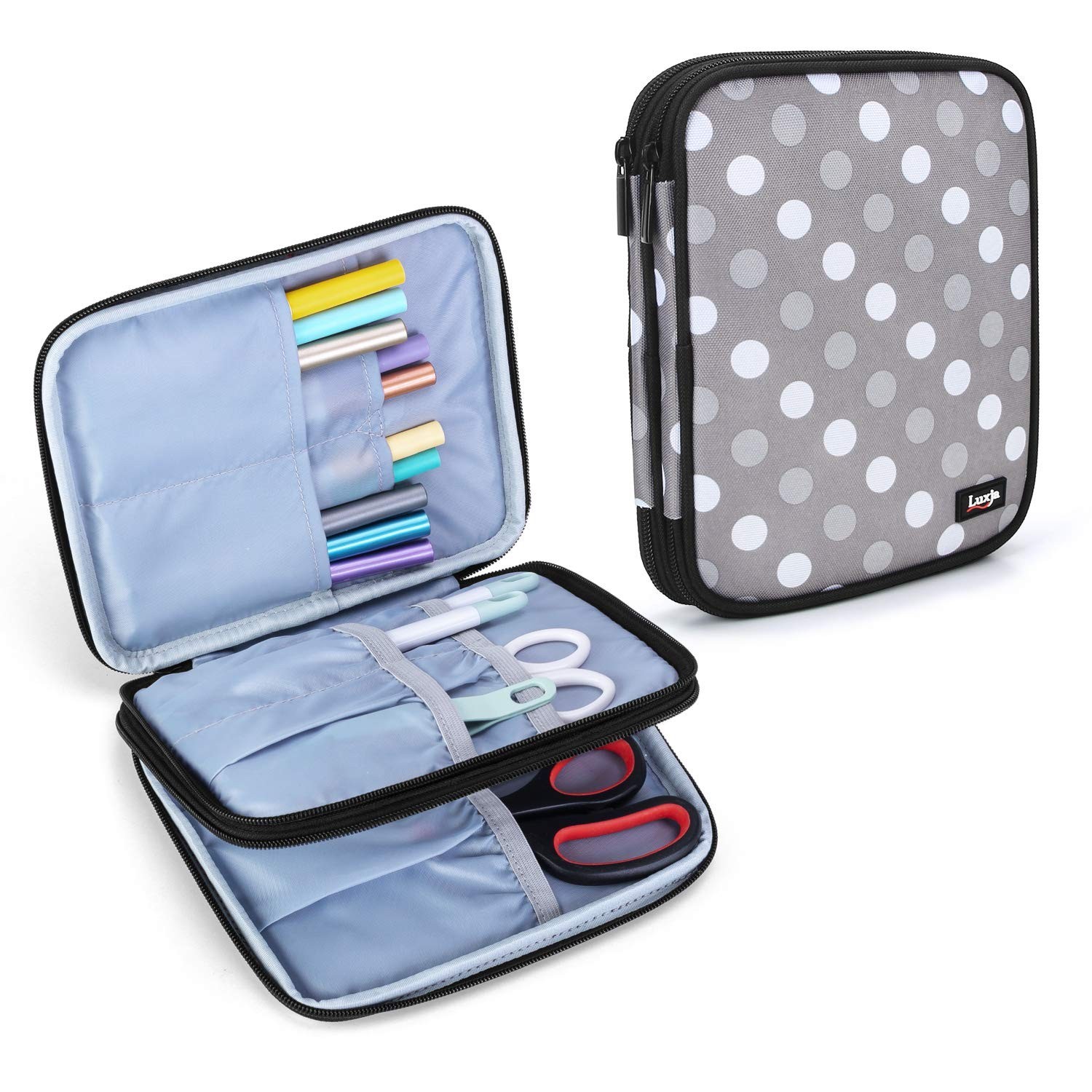 Luxja Carrying Bag Compatible with Cricut Die-Cut Machine and Double-Layer Or...