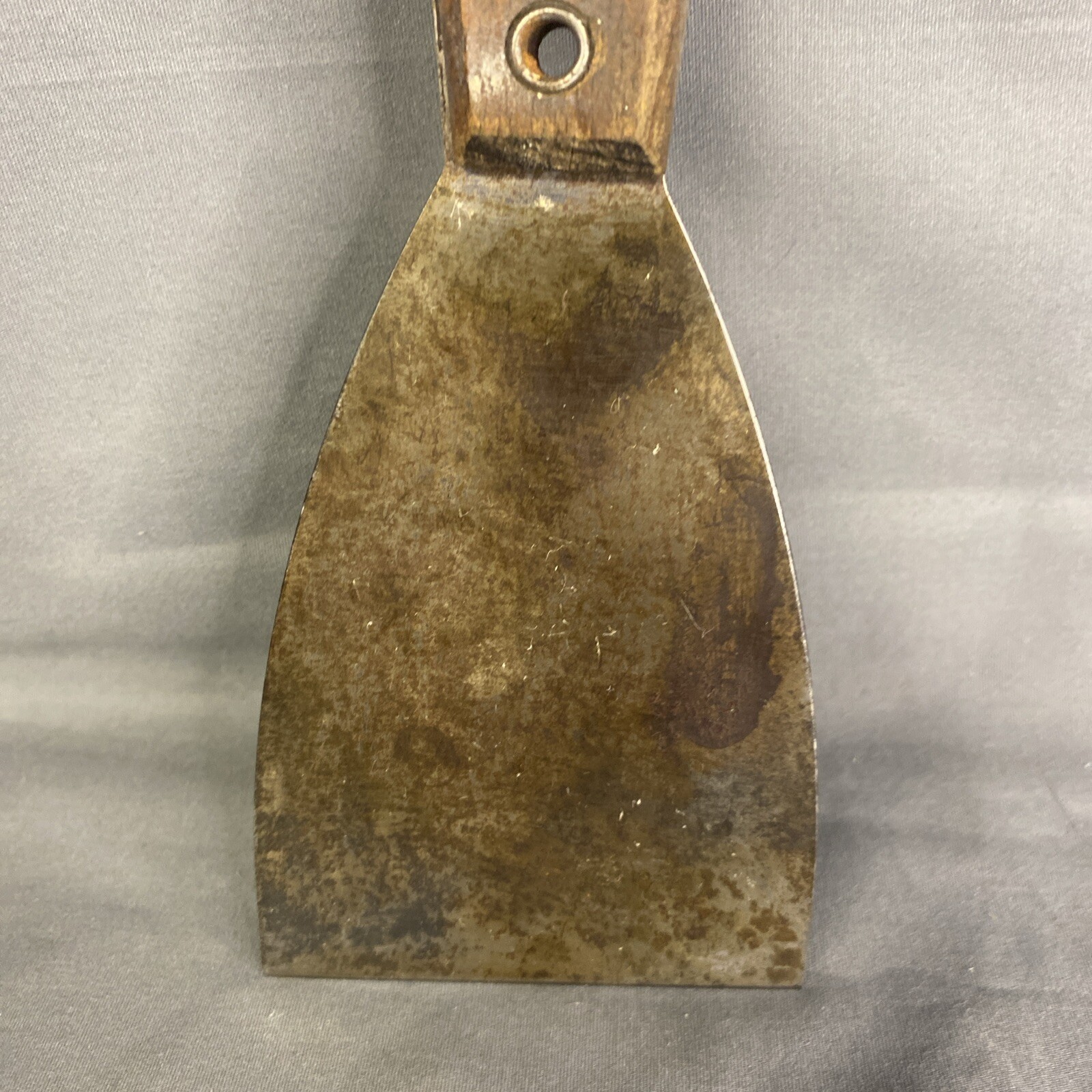Vintage Red Devil Putty Knife Scraper Wood Handle USA 3”