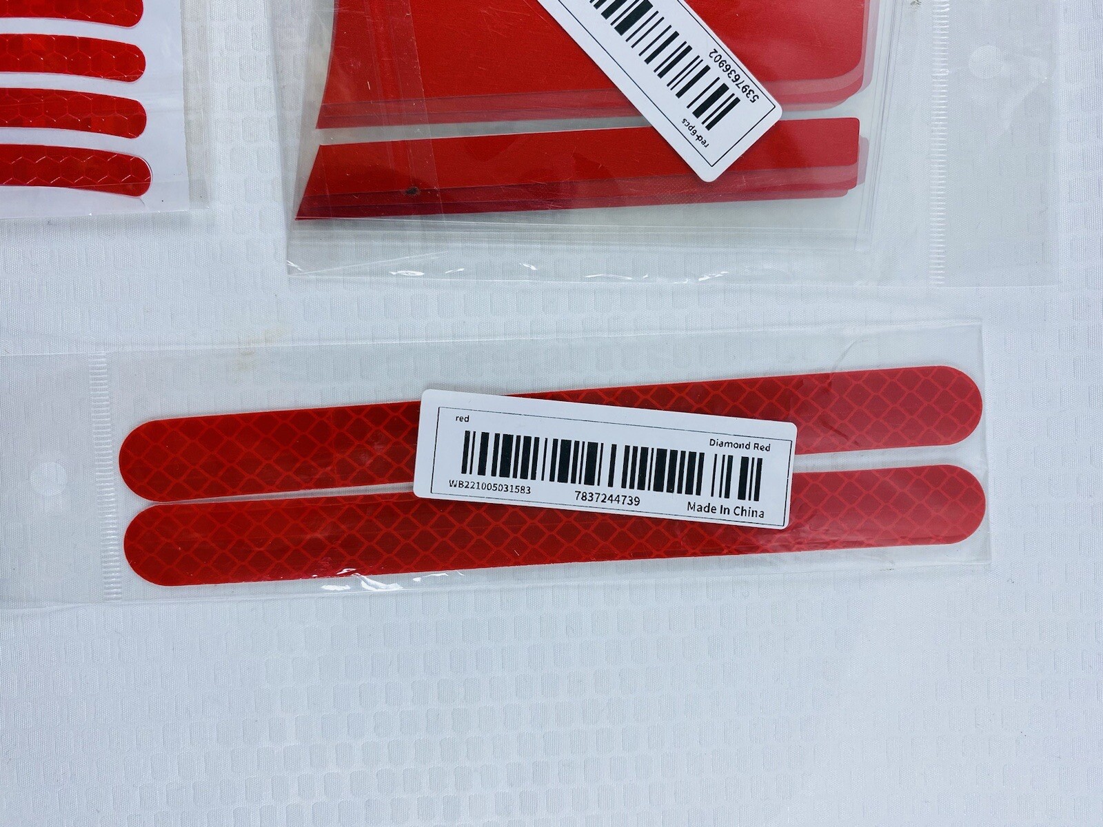 Lot of RC Body Graphics - Kit - Decal Stickers 1:8 Diamond Red