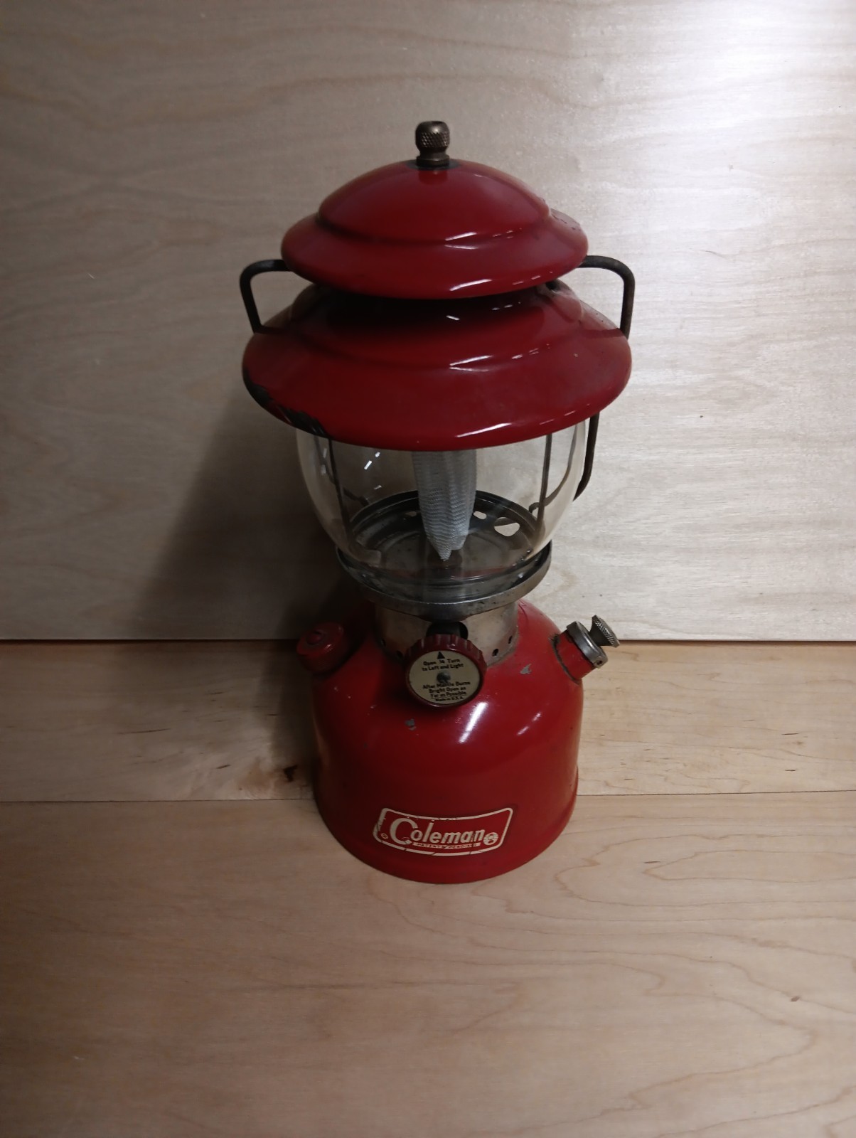 Vintage Coleman 200a Red Lantern