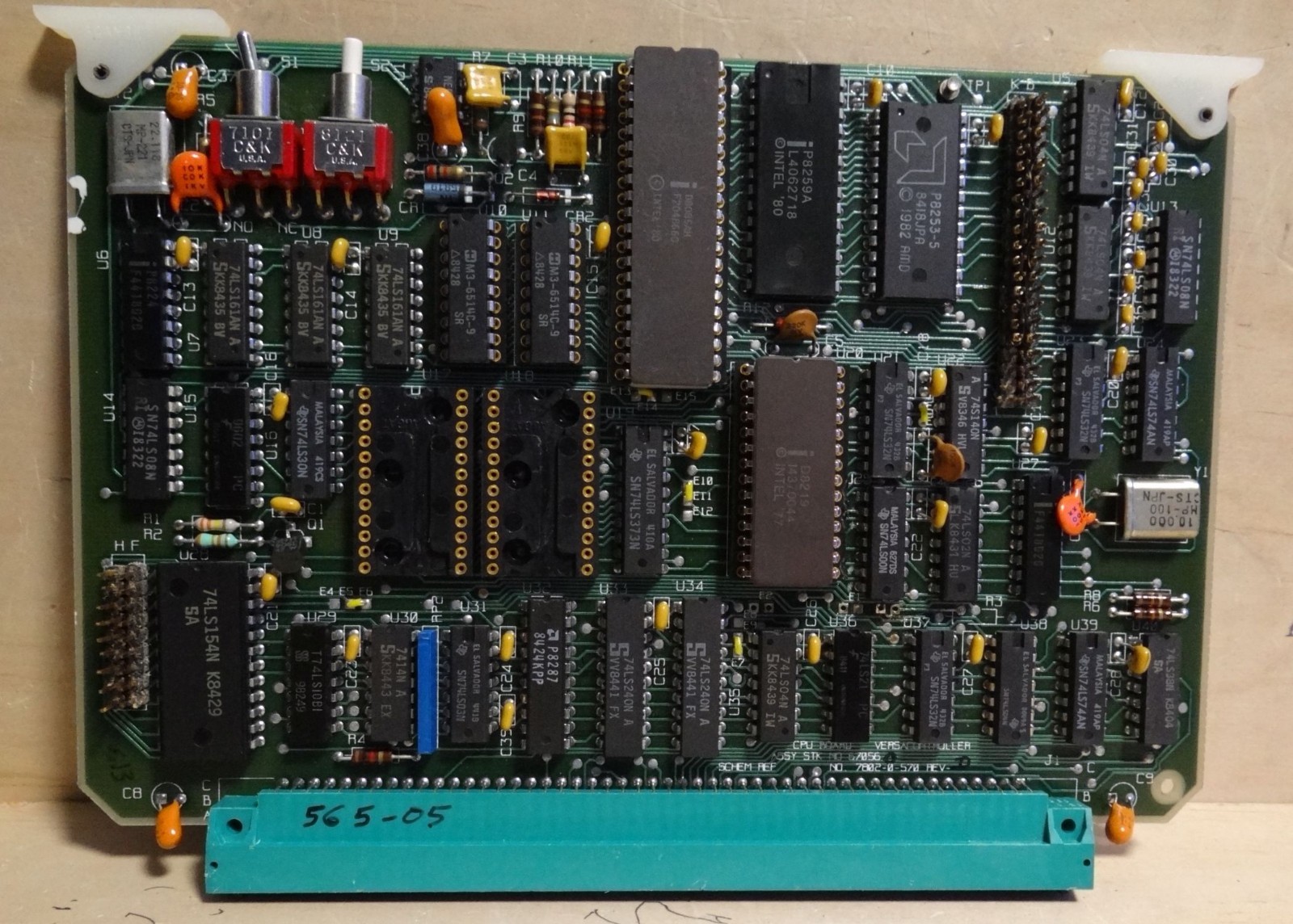 APPLIED MATERIALS CPU BOARD ASSY # 670560 SCHEM 7802-0-570-REV D