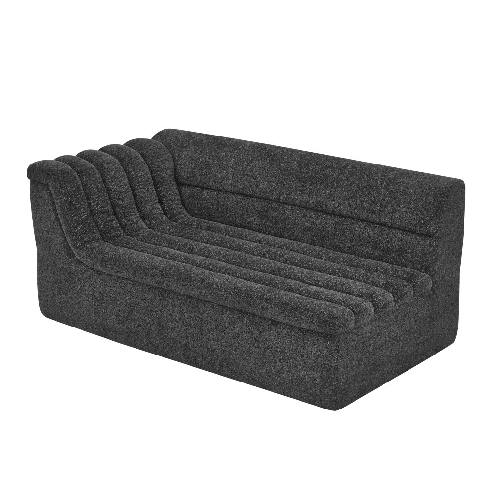 106" L-Shaped Sectional Sofa w/ Chaise, Chenille Upholstery, No Pillows