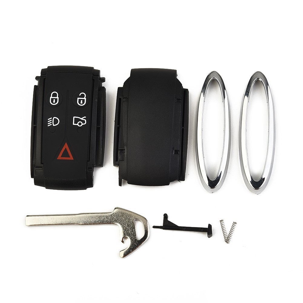 Replacement Key Case Cover with Uncut Blade for Jaguar XF XKR XK XFR 5 Buttons