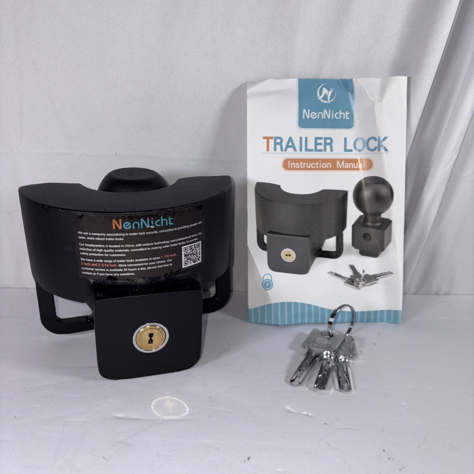 Nennicht Trailer Lock 2 inch With 3 Keys.