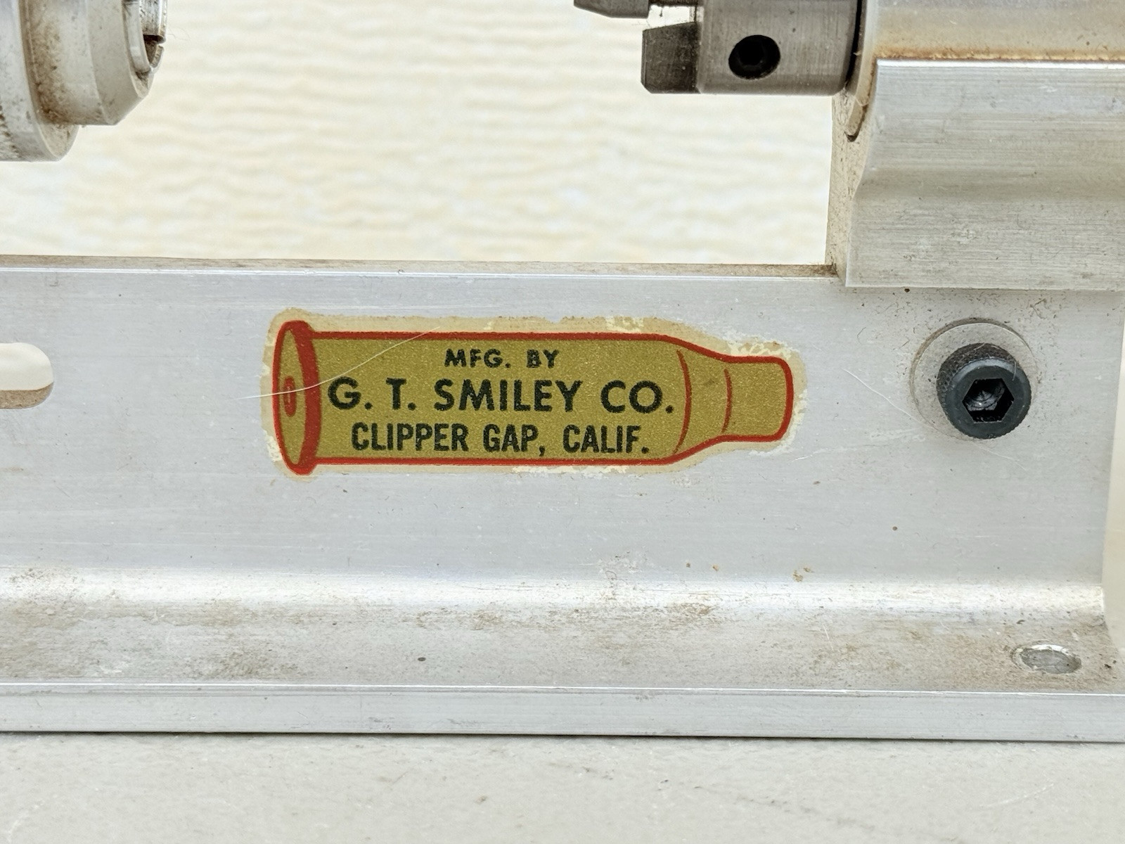 GT SMILEY CARTRIDGE CASE TRIMMER Bench Tool Bullet