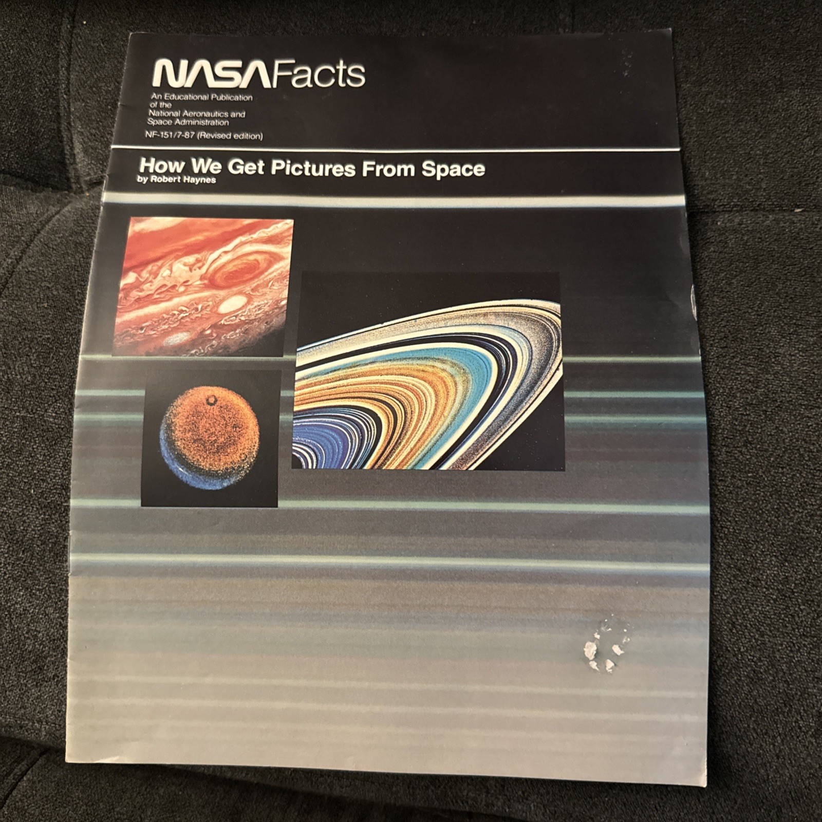 NASA Facts How we Get Pictures From Space Booklet 1987