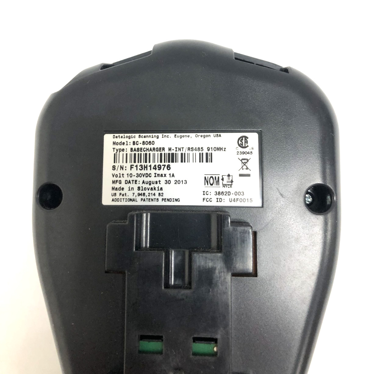 Datalogic PowerScan BC-8060 Charging Base Cradle Kit "READ"