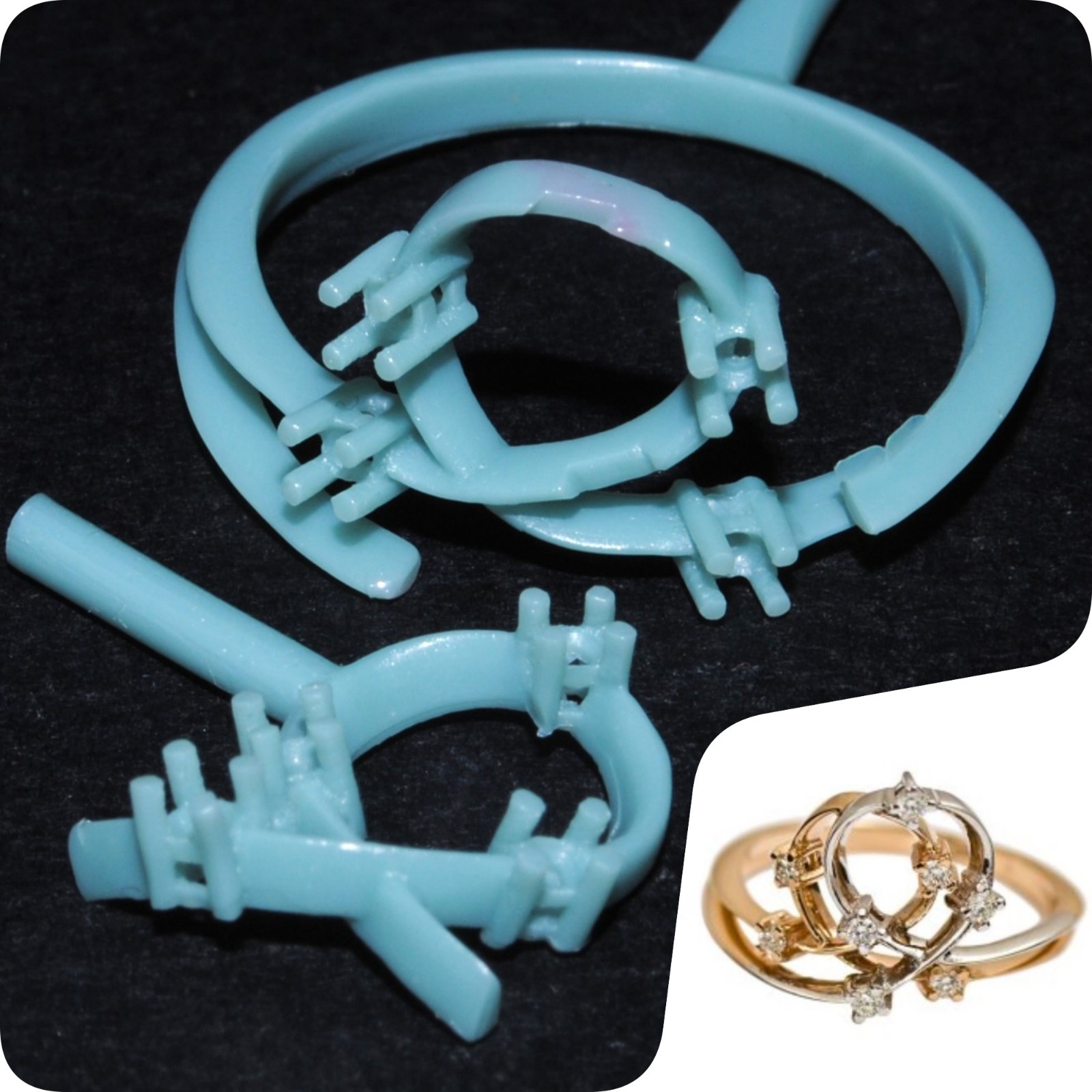 1 pc  Ring Wax patterns for Lost Wax Casting Gold Jewelry/waxes_60492