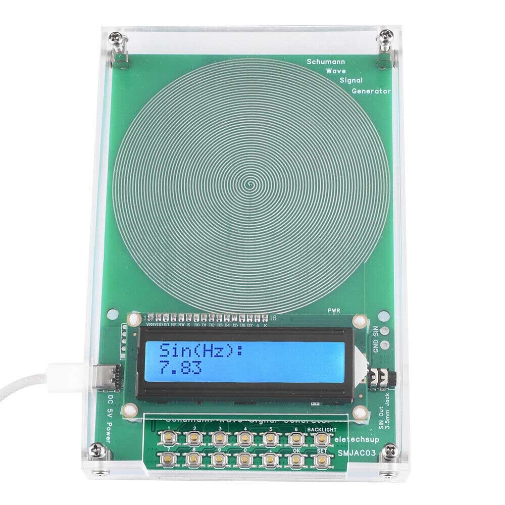 1/2xFor Schumann Wave Generator Pulse Sine Frequency&Audio Output Connector&Case