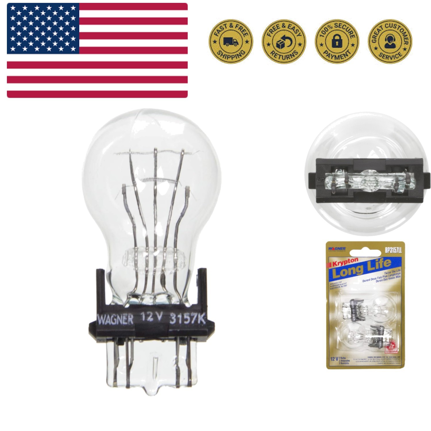 BP3157LL LED Automotive Bulbs Pack of 2 - Exceptional Durability & Performance