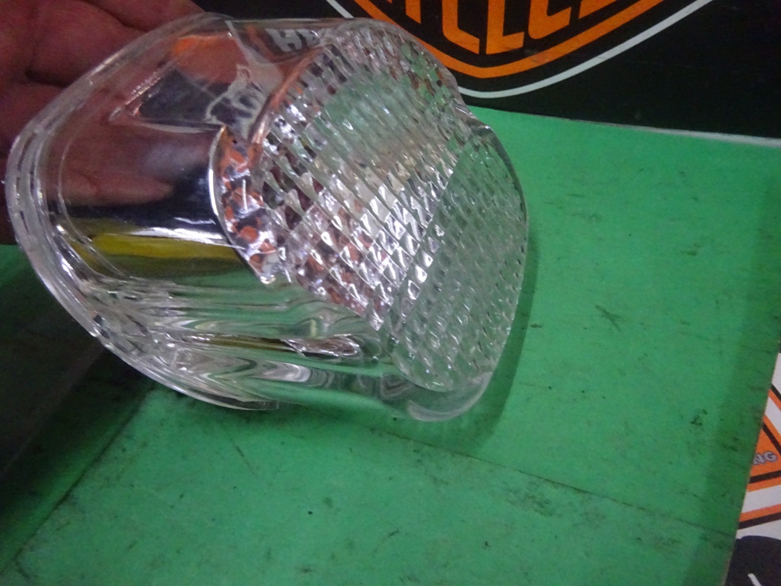Harley BTs XLs CHOICE of Rpl 99-03 LAYDOWN CLEAR TAILLIGHT LENS TOP/BOT WINDOW