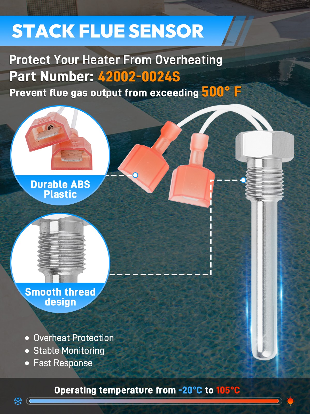 Pool Heater Repair Kit For Pentair Sta Rite Mastertemp & Max-E-Therm 42002-0024S