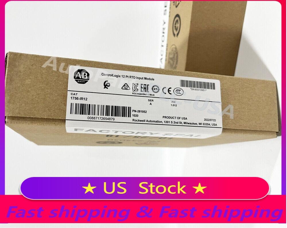 New Sealed Allen-Bradley 1756-IR12 ControlLogix Non-Isolated RTD Input 1756IR12