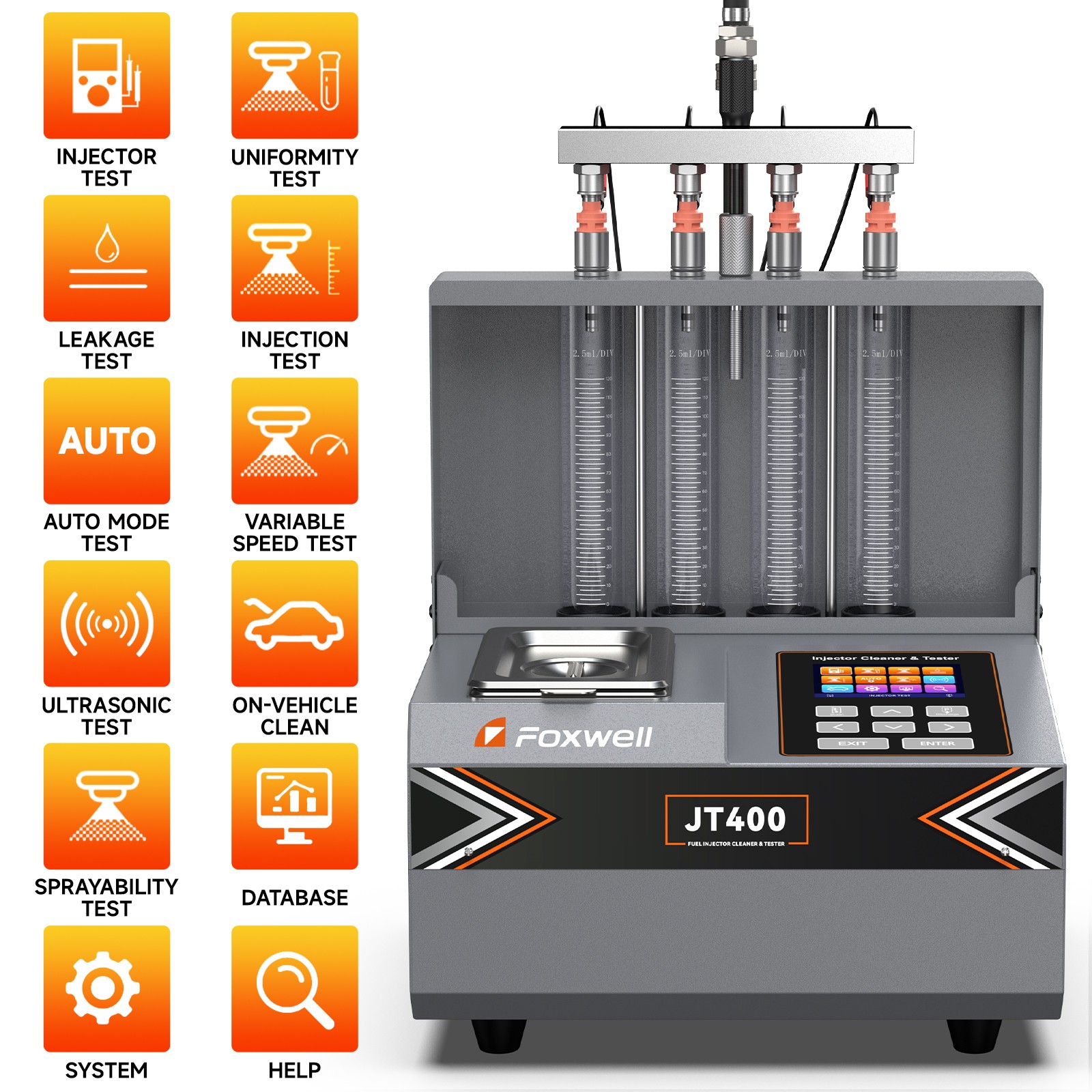 Universal Car EFI GDI Fuel Injector Cleaner Ultrasonic Injector Cleaning Machine