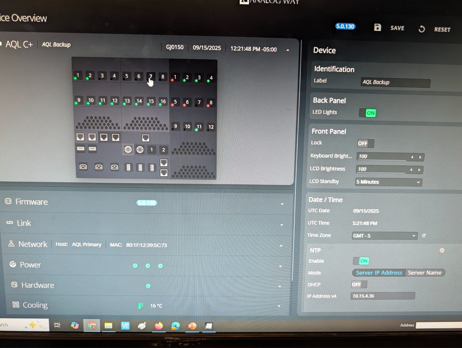 Analog Way Aquilon c+ 4k/8k multi screen presentation system & video processor