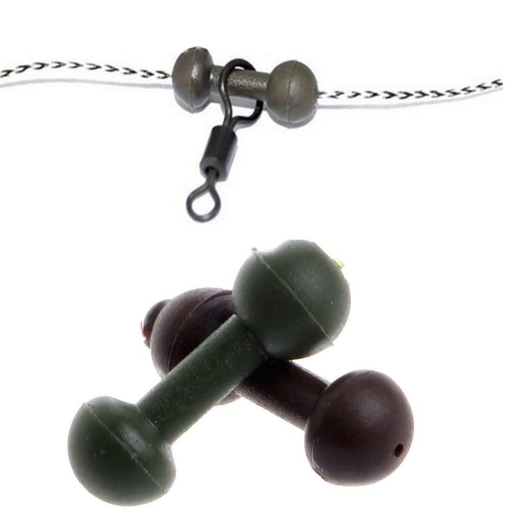 Carp fishing Chod-Heli beads x 20 Black green brown trans green brown UK tackle