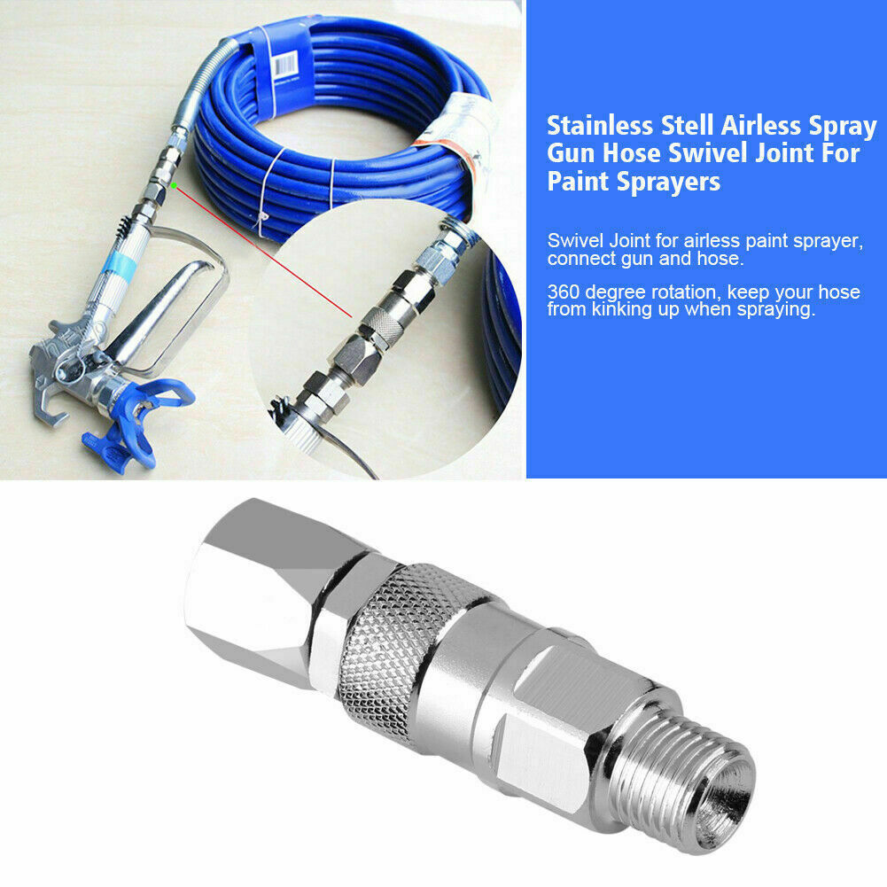 1/4-Inch Swivel Joint High Pressure Universal Paint Sprayer Swivel Adapter for P