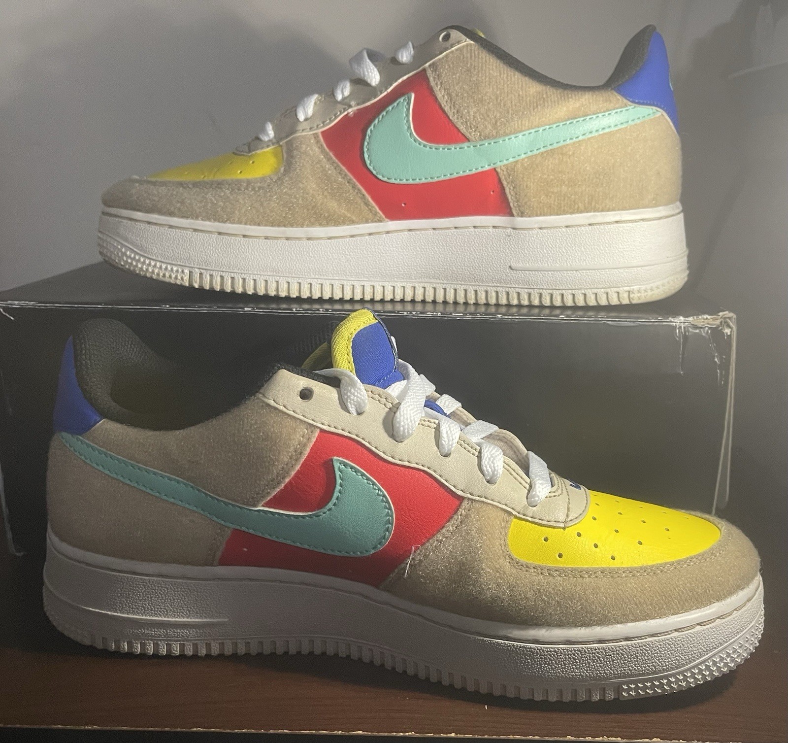 Nike Air Force 1 Low Multi-Color Lace Up Men's Sneakers