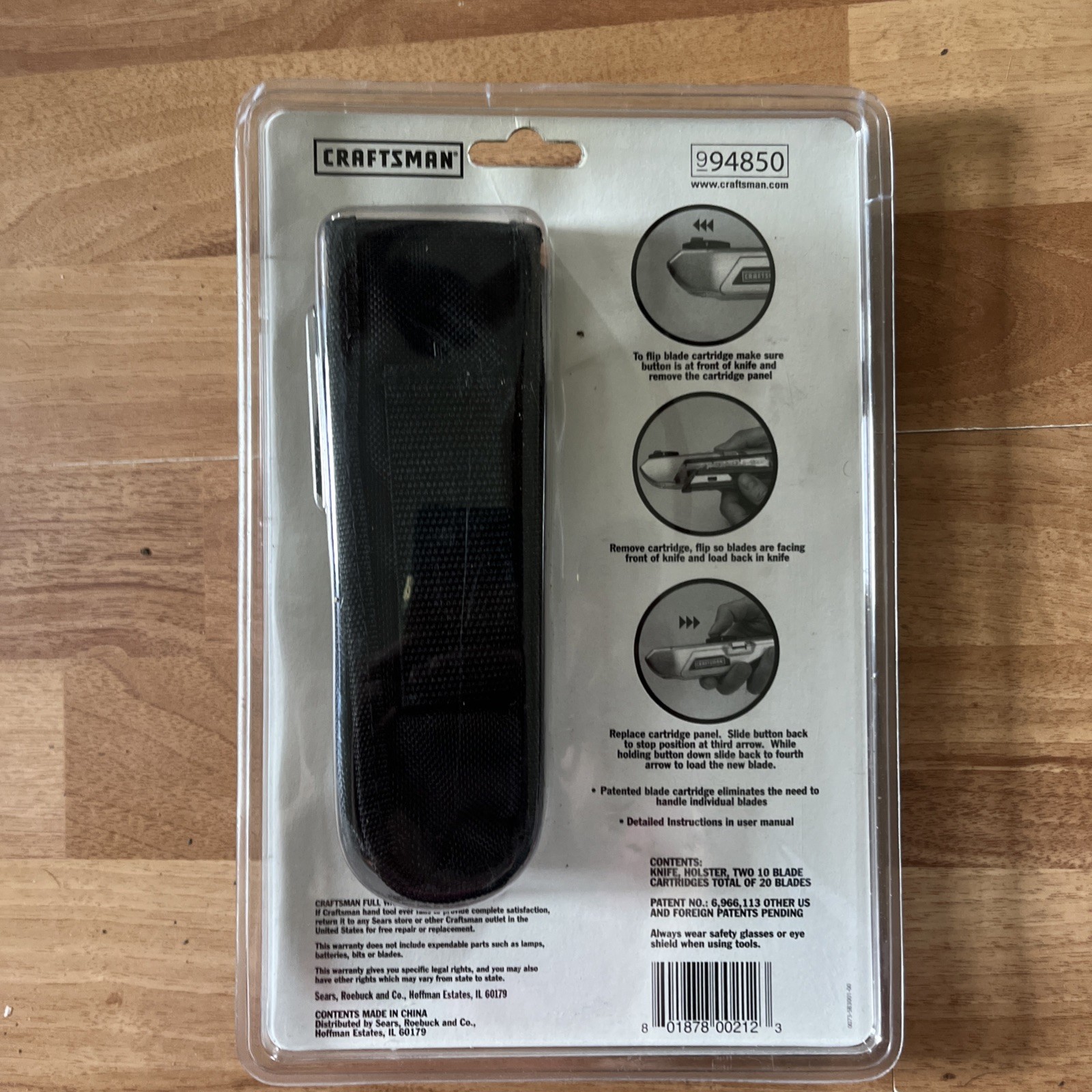 Vintage Sears Craftsman NOS Auto Loading Utility Knife 994850