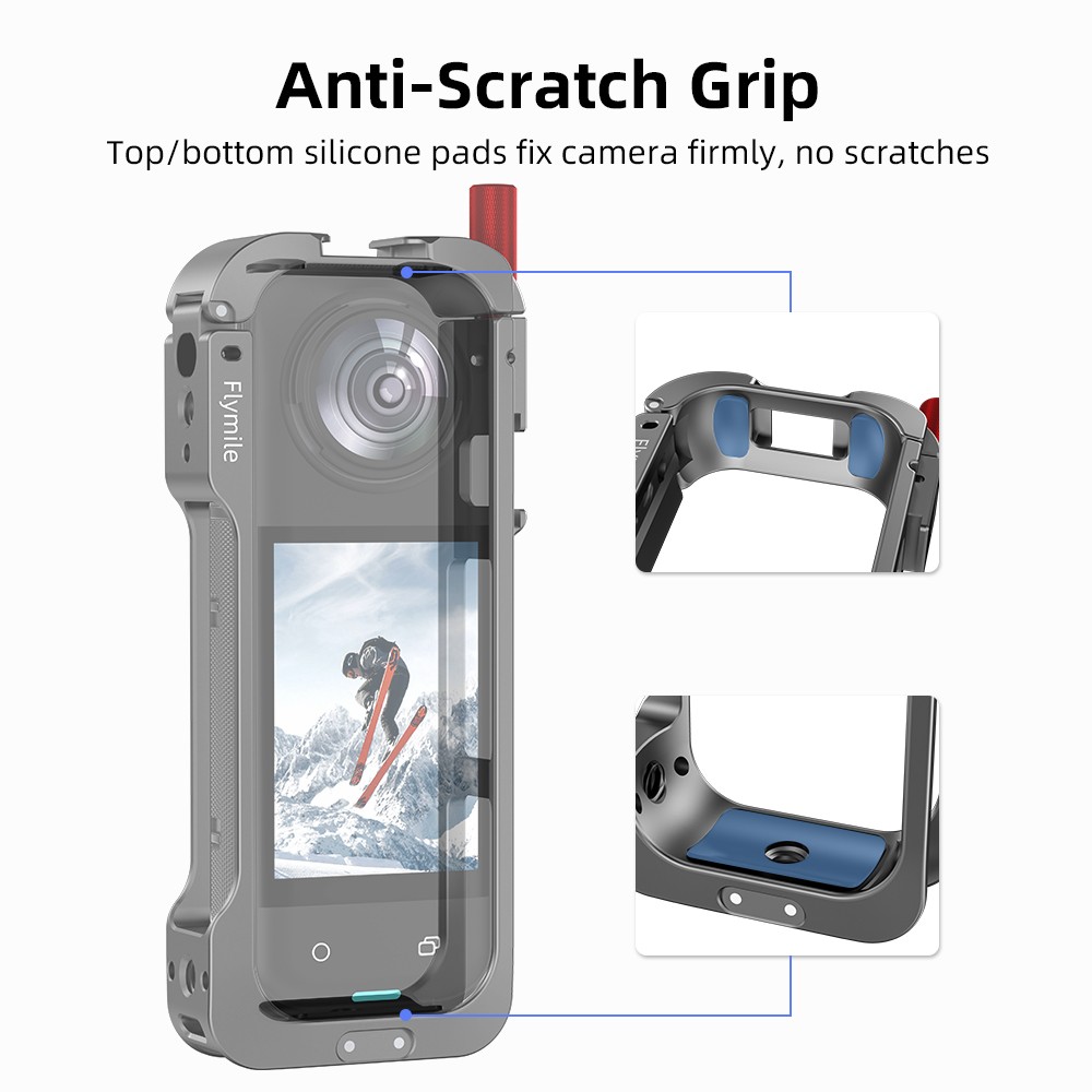 Metal Rabbit Cage Frame For Insta360 X5 Camera Protective Expansion Case SUK