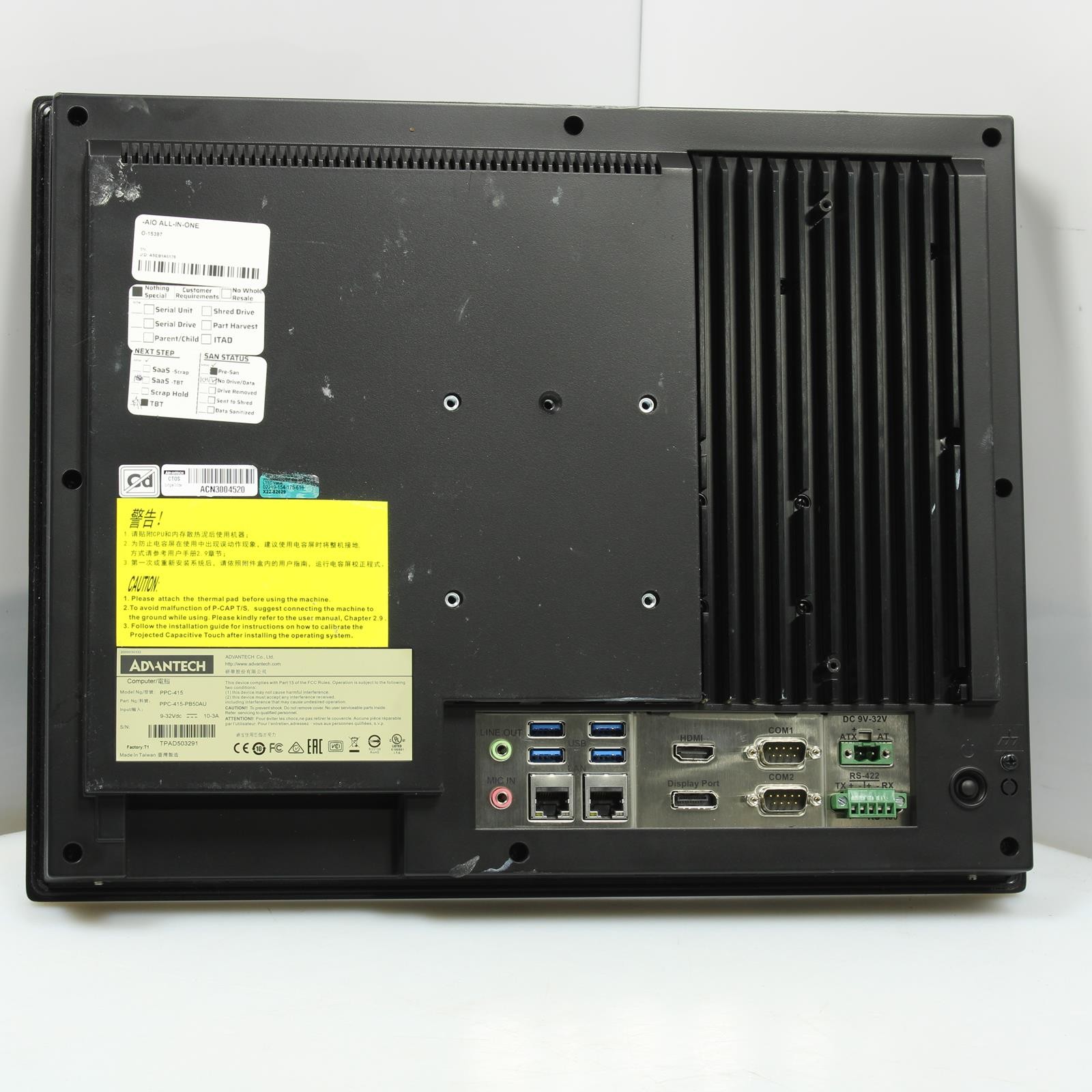 Advantech PPC-415-PB50AU 15" LCD Touchscreen 4x USB Ports