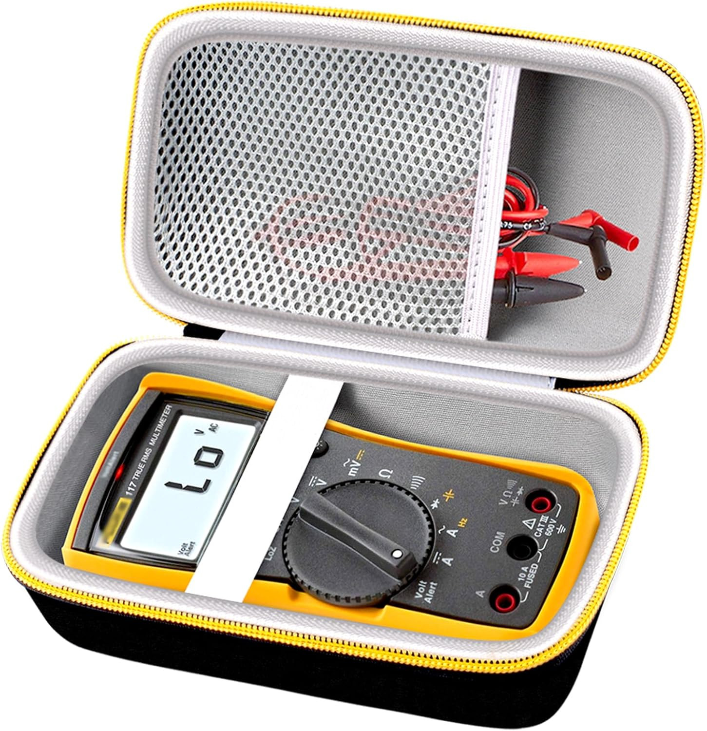 For Fluke Digital Multimeter Carrying Case Hard EVA PU Leather Meter Tool Bag