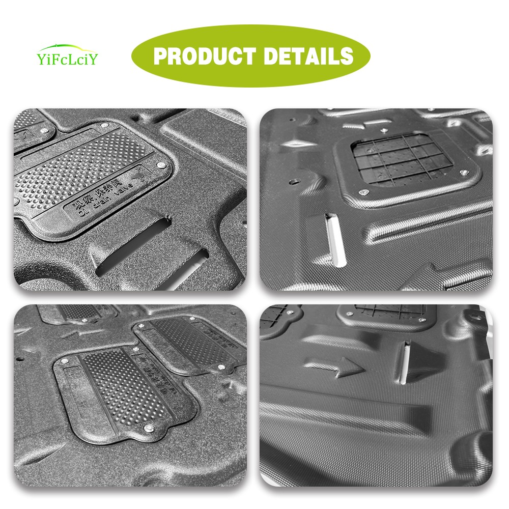 2Pcs Engine Splash Shield For Audi Q7 2017-2024 Heavy Skid Plate W/Service Hole