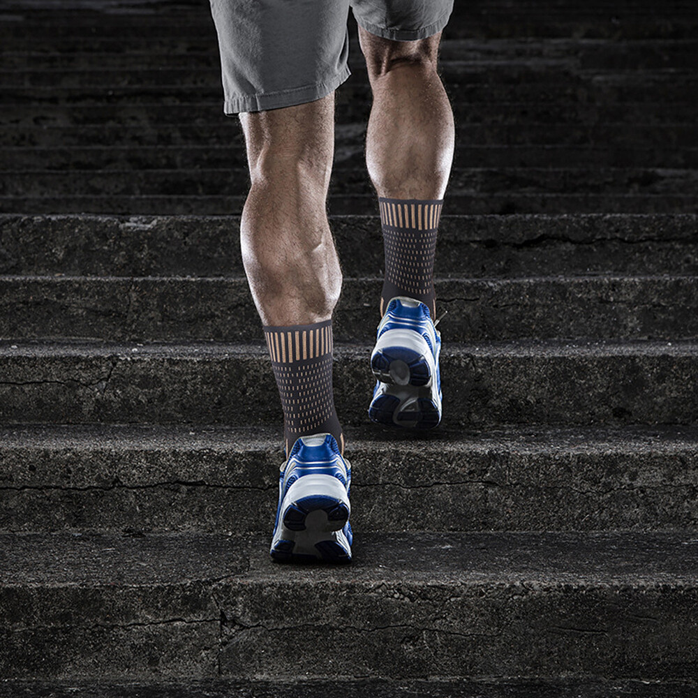 Copper Ankle Support Brace Compression Sleeve Socks Elastic Foot Pain Relief