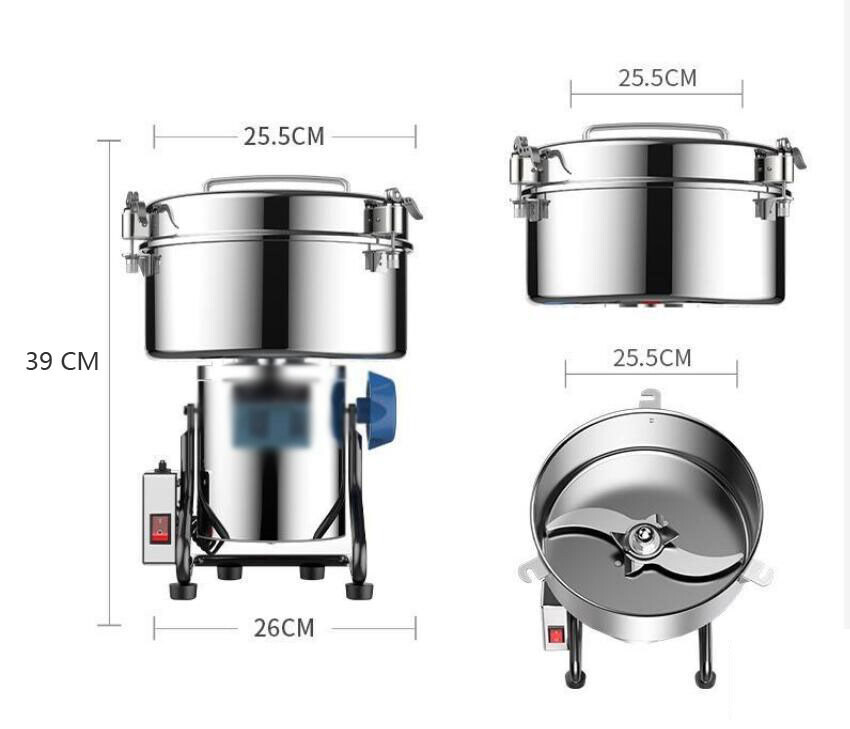 Electric Coffee Mill Grinder Grain Beans Spices Grinding Machine 3500G Herb Nuts