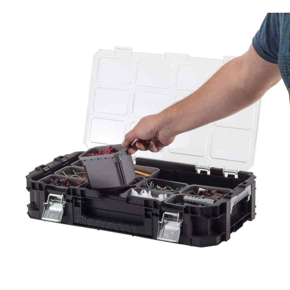 10 Compartment Stackable Tool Organizer Heavy Duty Lightweight Design FREE SHIP