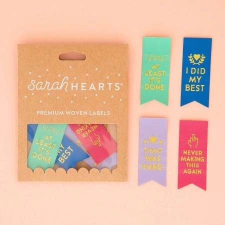 Sarah Hearts - Award Ribbon Mulitpack Woven Labels