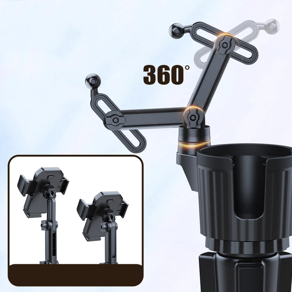 Universal 360° Adjustable Car Mount Cup Stand Cradle Holder For Cell Phone