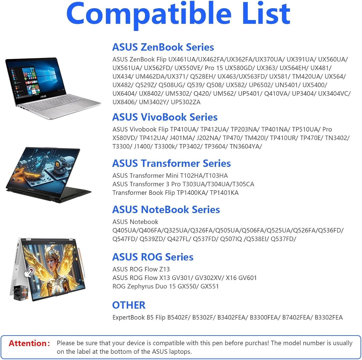 ASUS Active Stylus Pen, 1024 Pressure Sensitivity^