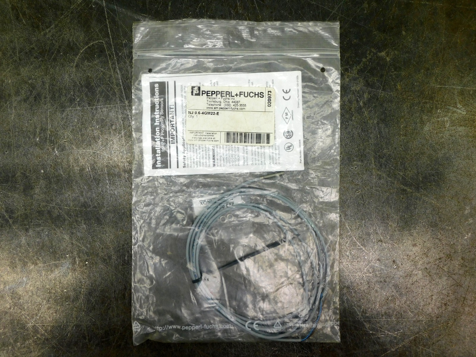 PEPPERL & FUCHS NJ0.6-4GM22-E Proximity Sensor