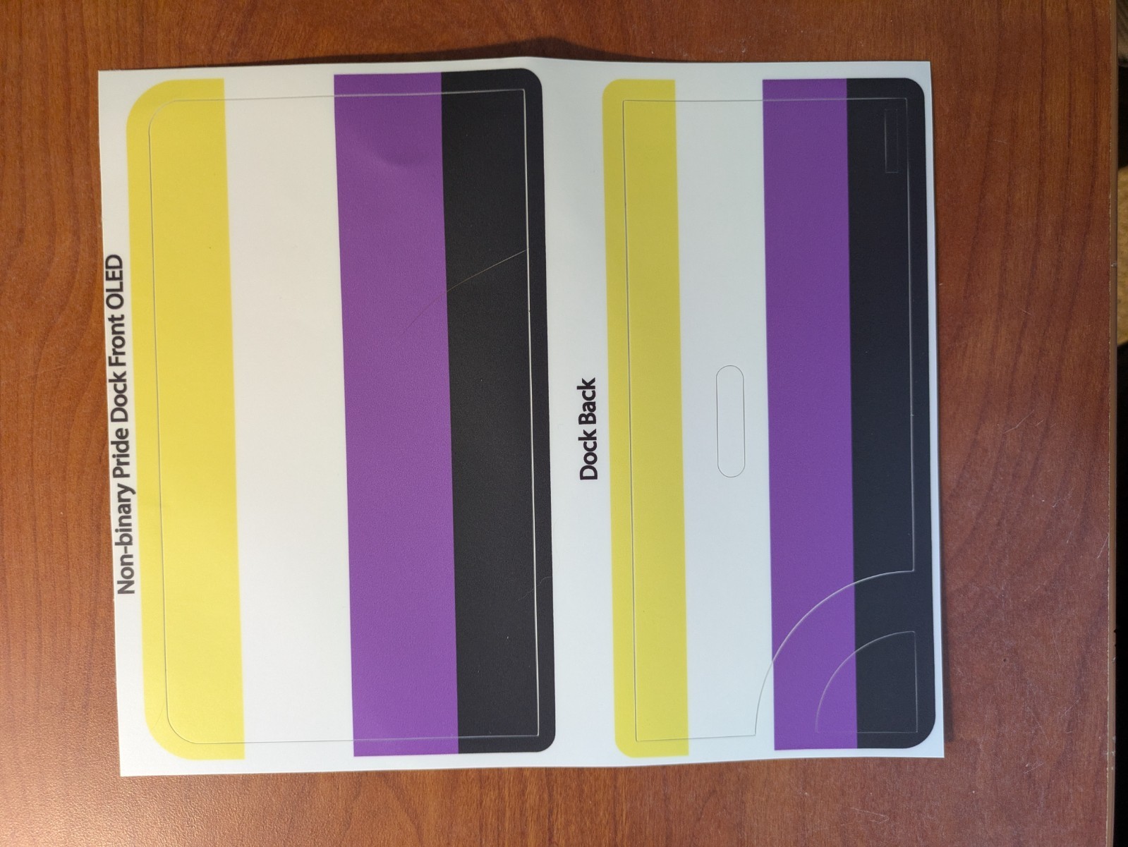 Nintendo Switch Skin – Nonbinary Pride Flag – Brand New
