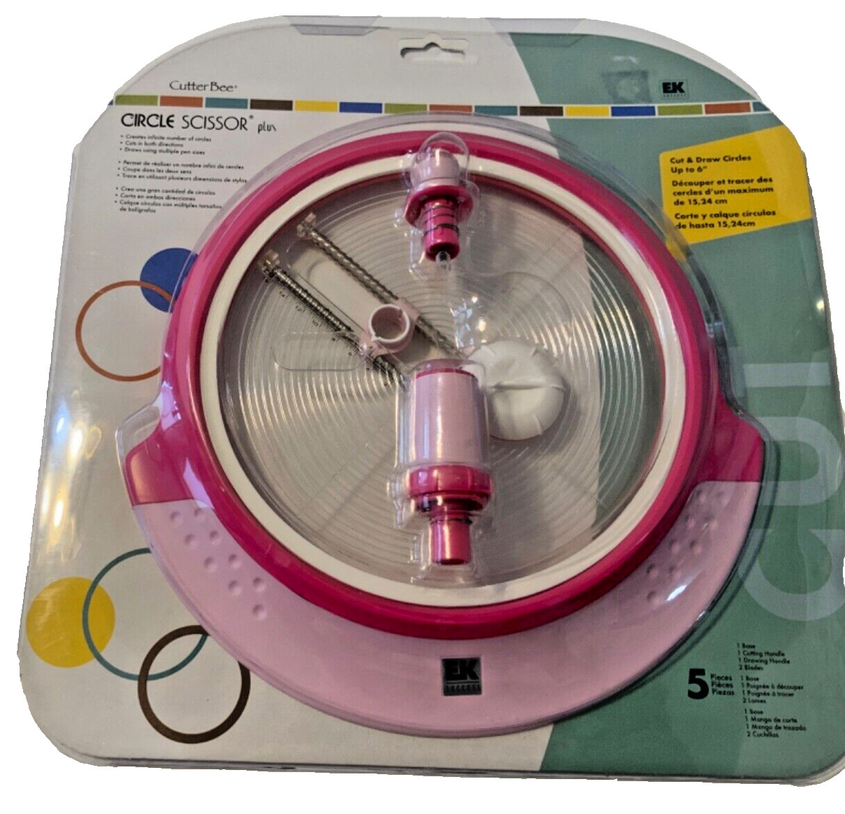 EK Success CIRCLE CUTTER Circle Scissor Plus Scrapbooking Supplies