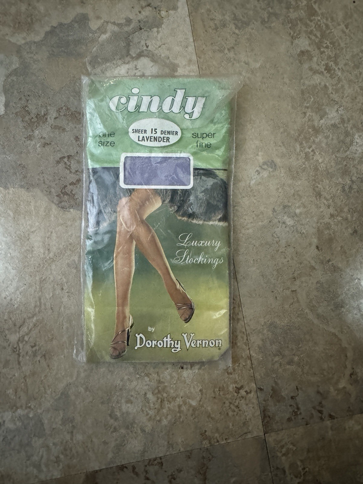 Cindy Luxury Stockings By Dorthy Vernon Lavender One Size Made In England